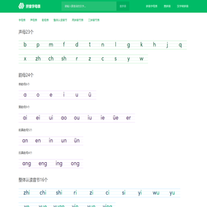 拼音字母表