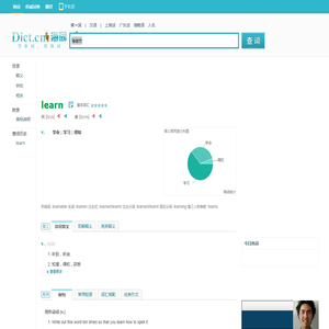 learn是什么意思_learn在线翻译_英语_读音_用法_例句_海词词典
